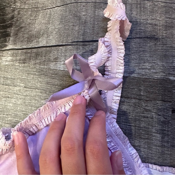 Shein Purple Pink Floral Tank‎ Crop Top - Picture 3 of 8